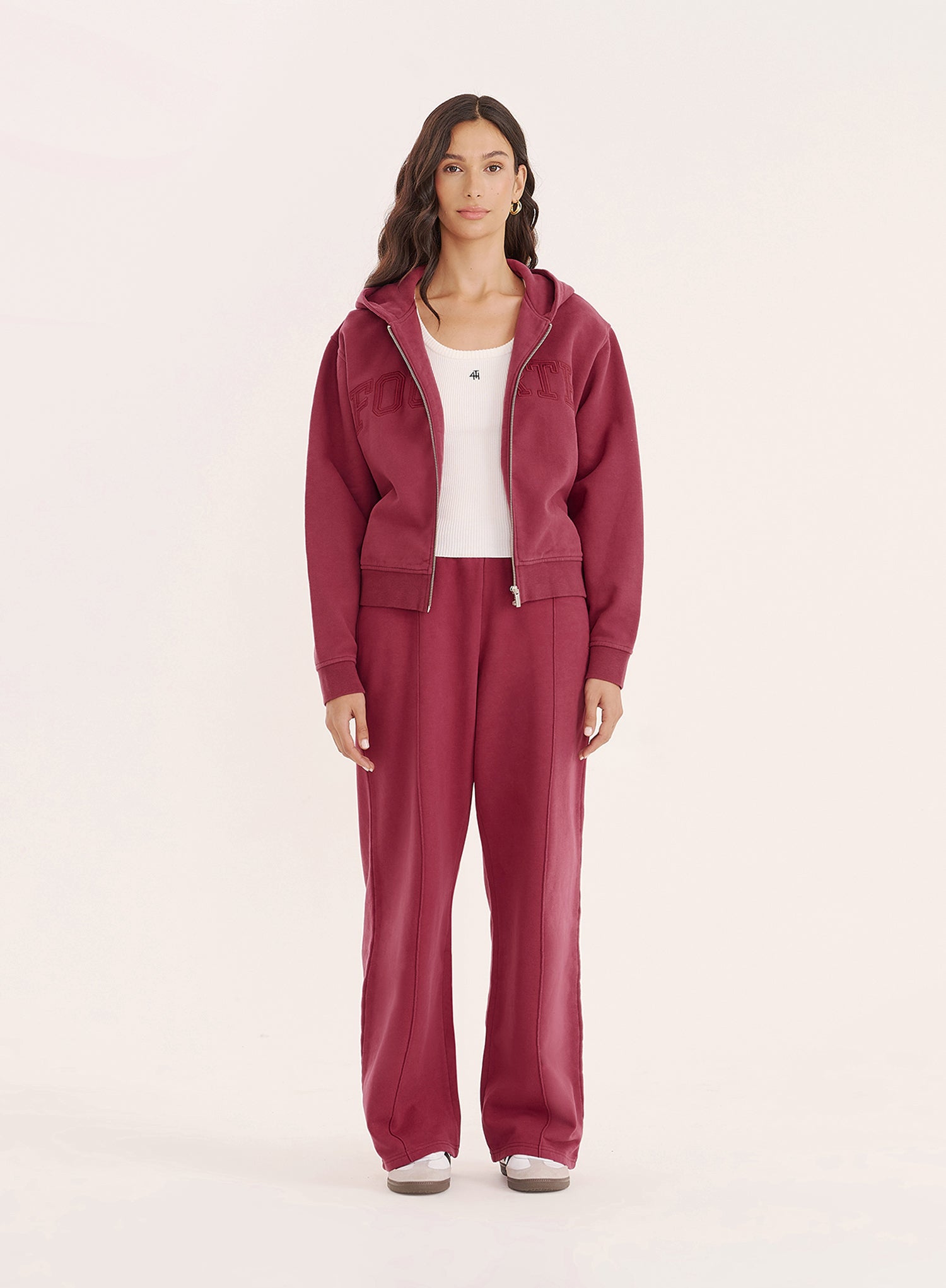 Berry 4th Wide Leg Branded Joggers